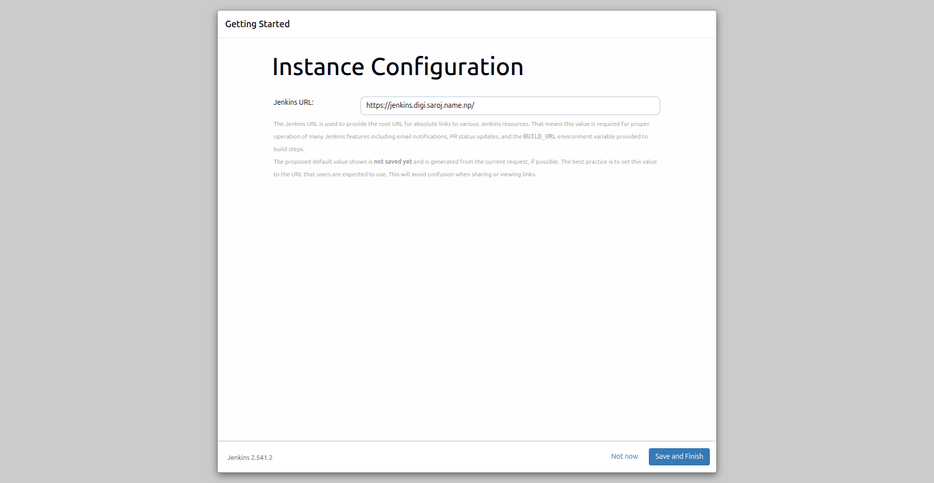 Instance Configuration